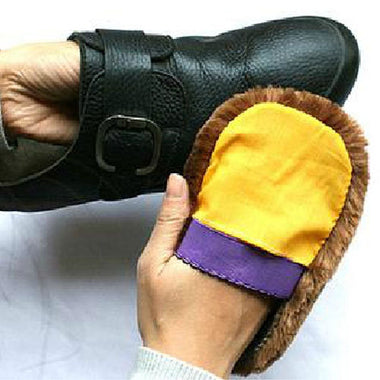 Wool Shoes Polishing Mitten