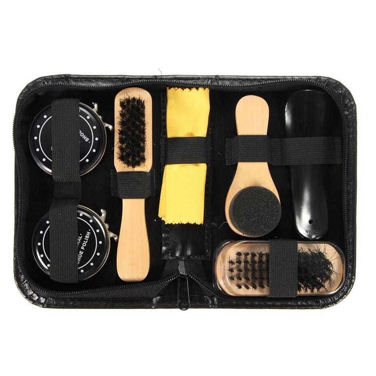 2PCS/Set Shoe Brush Shoe Cleaning Set, For Polishing, Cleaning And Buf