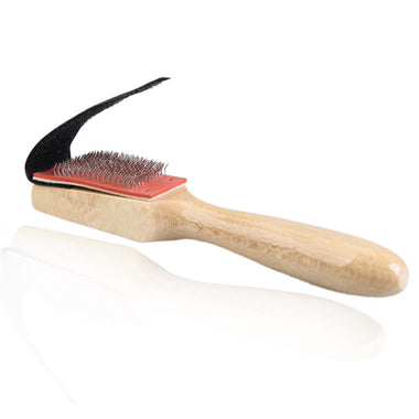 Wooden Suede Sole Shoe Brush
