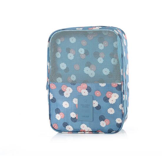 Lovely Floral Print Dual Shoe Bag