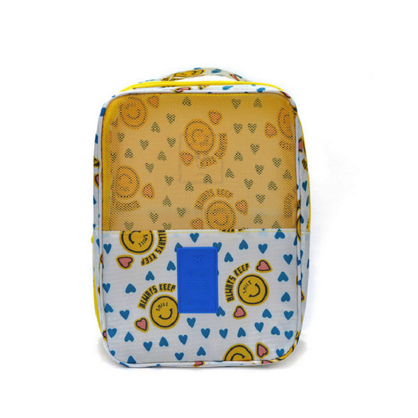 Lovely Floral Print Dual Shoe Bag